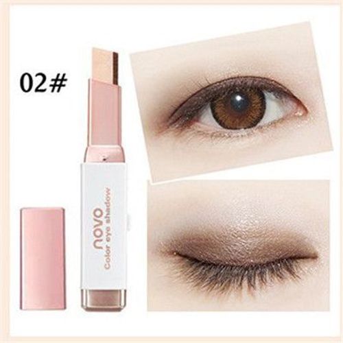 Bâton D'ombre À Paupières Double Couleur, Dégradé Stéréo, Scintillant, Crème D'ombre À Paupières, Maquillage Pour Les Yeux, Outil Cosmétique Étanche 