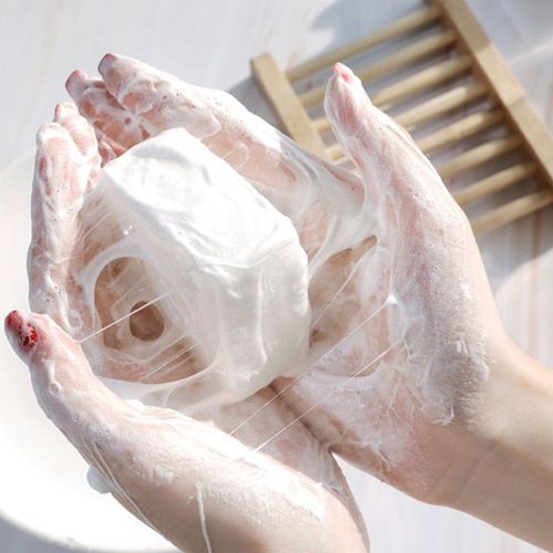 Savon Au Lait De Chèvre Bio Naturel, Protéine De Soie, Acariens, Élimination De L'acné, Blanc Tendre, Pour Le Corps, Nettoyage En Profondeur Du Visage 