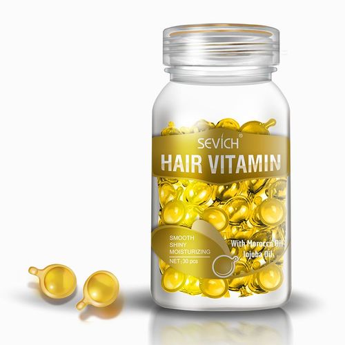 Capsules De Vitamine Pour Cheveux Lisses Et Soyeux, Huile De Kératine Complexe, Soin Pour Cheveux Abîmés, Sérum Marocain, Anti-Chute 