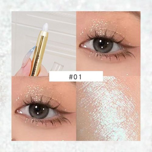 Bâton D'ombre À Paupières À Double Extrémité, 2 Pièces/Paquet, Crayon, Fard À Paupières, Surligneur De Maquillage, Étanche, Scintillant, Base Primaire Pour Sourcils 