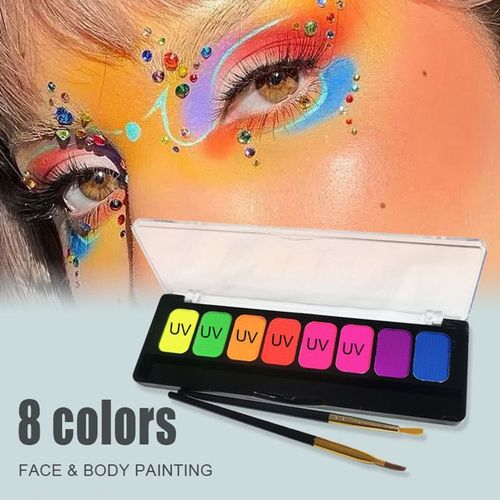 Lot De 8 Pinceaux De Maquillage Pour Le Visage, Résistant À L'eau, À La Mode, Pour Eye-Liner, Peinture À L'huile, Art 