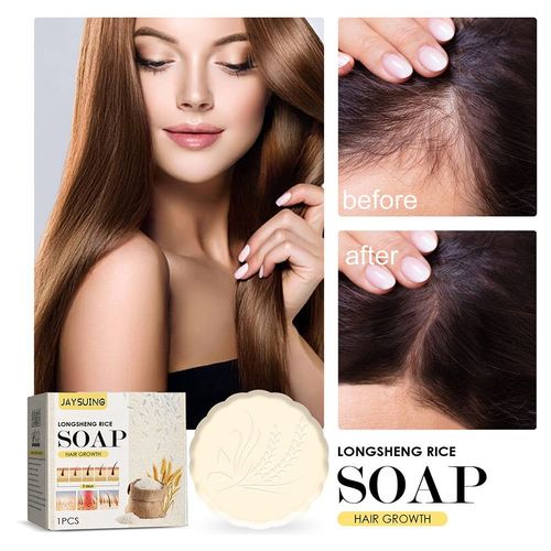 Savon De Nettoyage Hydratant Anti-Perte De Cheveux, Parfum Floral De Riz, Shampoing 