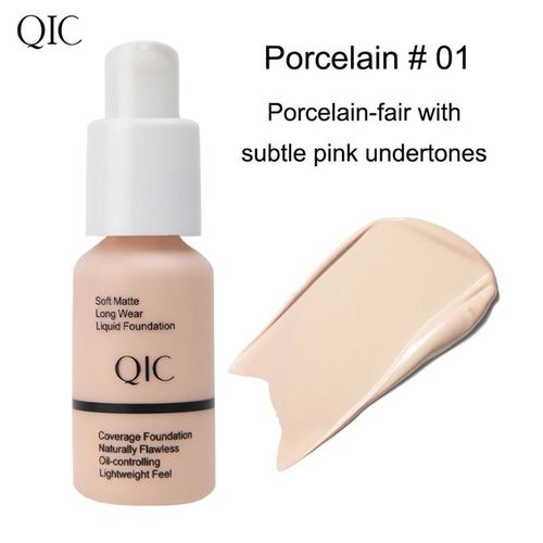 Crème Correctrice Noire Foncée Pour Le Visage, Fond De Teint Liquide Qic, Base De Maquillage, Couverture Complète 