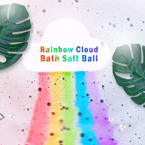 Savon De Bain Arc-En-Ciel Fait À La Main, Huile Essentielle, Hydratant, Nouveauté, Bombe De Bain, 180g, 1 Pièce, Tslm1 