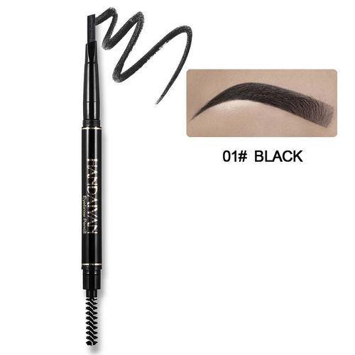 Crayon À Sourcils Double Extrémité, 5 Couleurs, Durable, Étanche, Sans Floraison, Rotatif, Triangle, Stylo À Sourcils, Maquillage, Cosmétiques 