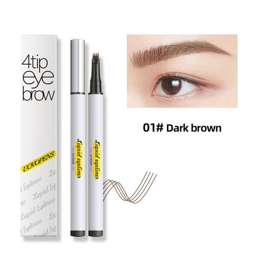 Crayon À Sourcils À Quatre Têtes, À Grain Extrêmement Fin, Liquide Étanche, Stylo De Tatouage, Cosmétique 