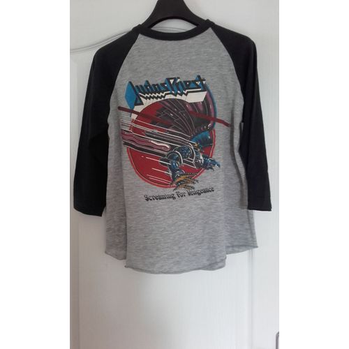 T-Shirt Jersey : Judas Priest Screaming For Vengeance World Tour 82-83 Usa - Taille : M