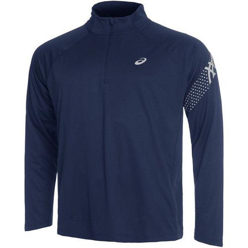 Icon Ls 1/2 Zip Maillot De Course Hommes - Bleu Foncé