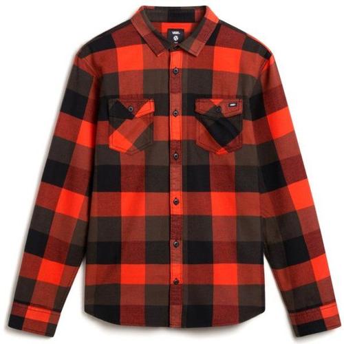 Box Flannel Classic L/S Woven Chemise Taille M, Rouge