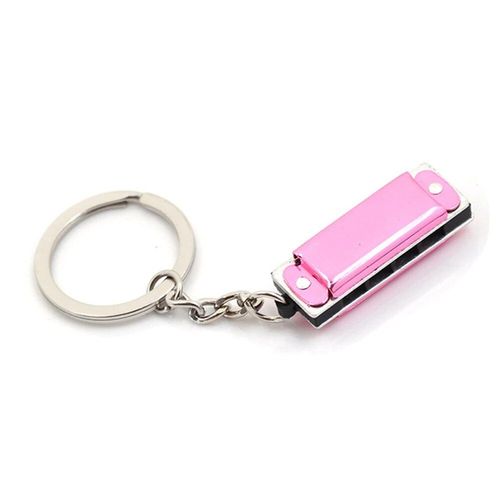 Porte-Clés Accordéon Pour Enfants,Mini Document 16/09/2018 Ica,Pendentif Clé,Anneaux Musicaux - Type Pink
