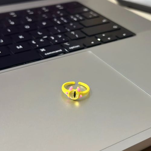 Wlp-Bagues Mignonnes Aux Yeux De Monstre D' Punk Pour Femmes Et Enfants,Bijoux À Ouverture Réglable,Cadeau D'amis D'animaux Drôles,2023