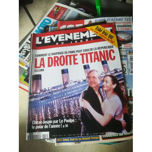 L Evenement Du Jeudi 708 De 1998 Dumas,Gates,Piat,Rave,Duvall,Wenders