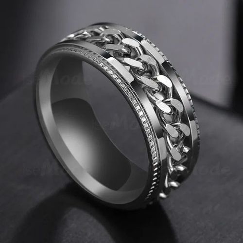 Bague Rotative En Acier Inoxydable Pour Hommes Et Femmes,Jopunk Spinner,Bijoux Cool,Cadeau De Fête,Haute Qualité