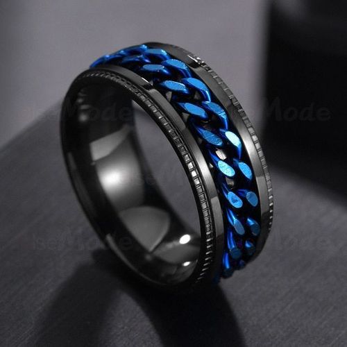 Bague Rotative En Acier Inoxydable Pour Hommes Et Femmes,Jopunk Spinner,Bijoux Cool,Cadeau De Fête,Haute Qualité