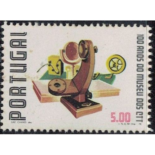 Portugal 1978 Neuf Centenaire Du Musée Ctt Lentille Télégraphique Et Condenseur Y&t Pt 1405 Su
