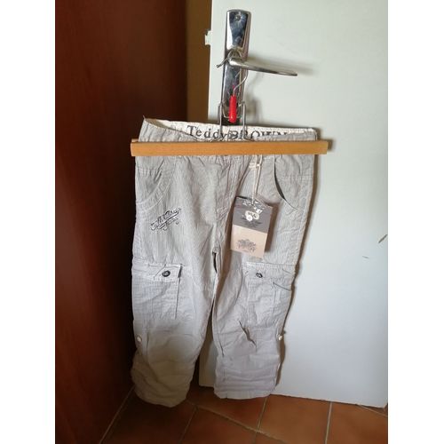 Pantalon Pantacourt Teddy Brown 10 Ans 100% Coton.