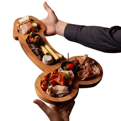 Planche D'apéro En Forme De Pénis Amusante,Ensemble De Fromage,Saucisses,Gâteaux,Courbes Parfaites,24/40cm