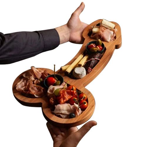 Planche D'apéro En Forme De Pénis Amusante,Ensemble De Fromage,Saucisses,Gâteaux,Courbes Parfaites,24/40cm