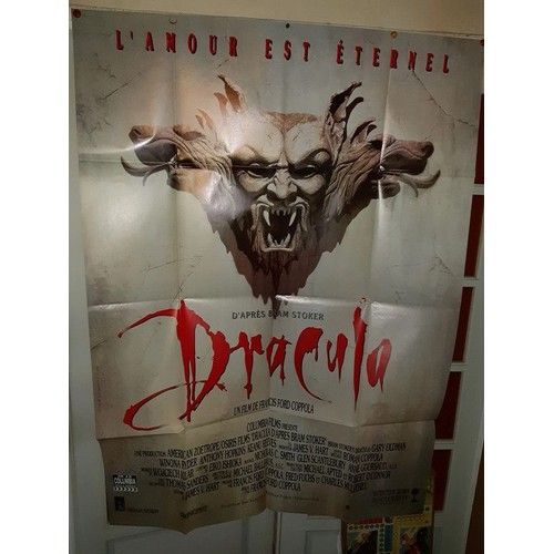 Dracula - Francis Ford Coppola - Gary Oldman - Wynona Ryder - Anthony Hopkins - Keanu Reeves - 1992 - Affiche De Cinéma Pliée 120x160 Cm