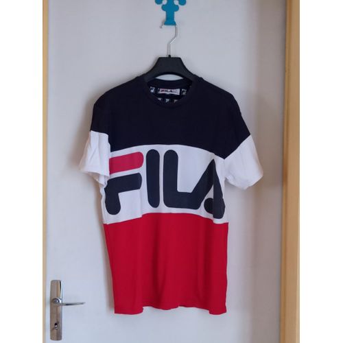Tee Shirt Homme Fila Taille S Bleu Blanc Rouge