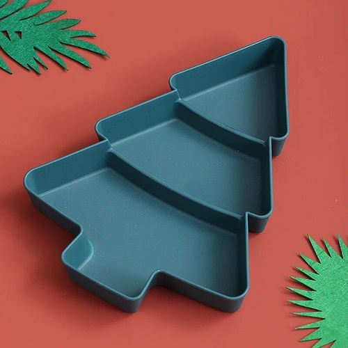 Assiette À Collation En Plastique Pour Noël,Haute Beauté,Arbre De Noël,Fruits Synchronisés,Melon,Exécutifs,Ins Home,2 Pièces