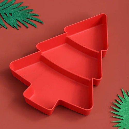 Assiette À Collation En Plastique Pour Noël,Haute Beauté,Arbre De Noël,Fruits Synchronisés,Melon,Exécutifs,Ins Home,2 Pièces