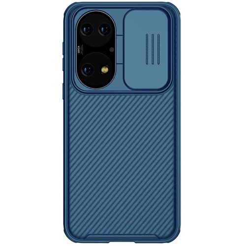 Coque Pour Huawei P50 Pro, Camshield Pro Coque Avec Cache Camera , Bleu