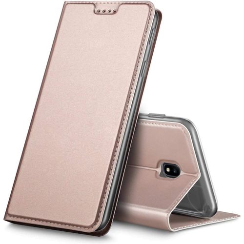 Pour Samsung Galaxy J5 (2017), Coque Pochette Portefeuille Pour Housse Galaxy J5 (2017) Avec Fonction Wallet [J530] - Rose