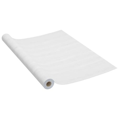 Film Autoadhésif Pour Meubles Bois Blanc 500x90 Cm Pvc Dec022133