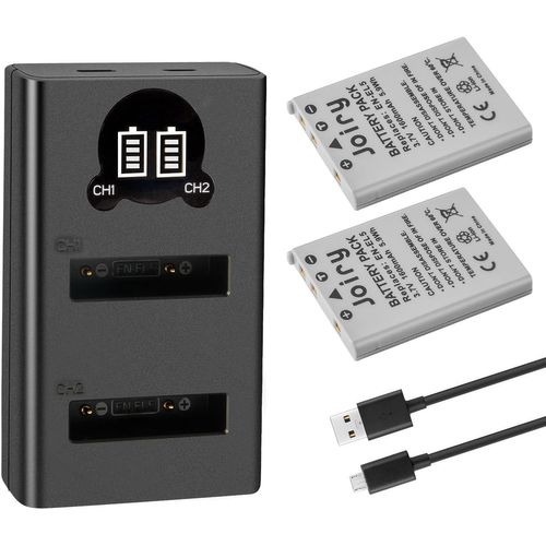 2X en-EL5 Batterie de Rechange Compatible avec Nikon Coolpix P530, P520, P510, P100, P500, P5100, P5000, P6000, P90, P80 Cameras