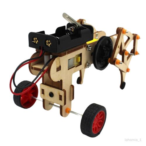 Bois Mécanique Voiture Assemblage Constructeur Électrique Science Bricolage Main Assemblage Jouets Pour Enfants Construction