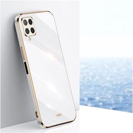 Coque Pour Samsung Galaxy A22 4g / M22 / M32 Etui, Ultra Fine Galvanise Silicone Tpu Housse Antichoc Anti-Rayures Coque Antichoc Bumper Case Cover Blanc