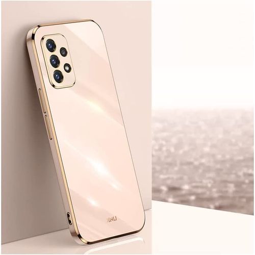 Coque Pour Samsung Galaxy A23 4g/5g Etui, Ultra Fine Galvanise Silicone Tpu Housse Antichoc Anti-Rayures Coque Antichoc Bumper Case Cover Rose