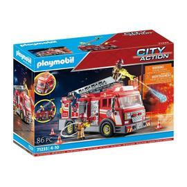 Camion de pompiers avec échelle pivotant 9463 PLAYMOBIL : la boîte