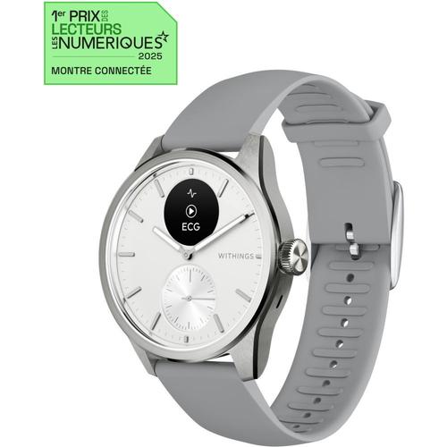 Withings Scanwatch 2 - Montre Connectée Santé Ecg Spo2 Température 42mm Blanc