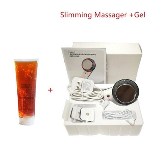 Massager And Gel Box - Us Plug - Masseur Corporel Amincissant, Gel Rf À Ultrasons Infrarouges, Machine De Cavitation Ems, Brûleur De Graisse, Lifting Des Seins, Barre De Beauté, Perte De Poids