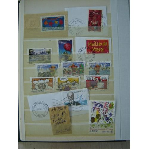Ad 336 A // Lot De 13 Timbres Oblitérés France * 2003/2004/2005/2006