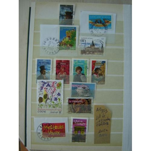 Ad 353 // Lot De 13 Timbres Oblitérés France 2002 /2003/ 2004 *