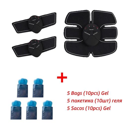 Bras Abdomen 5gel - Stimulateur Musculaire Électrique Ems, Appareil De Massage Du Dos Et Du Corps, Ceinture Amincissante