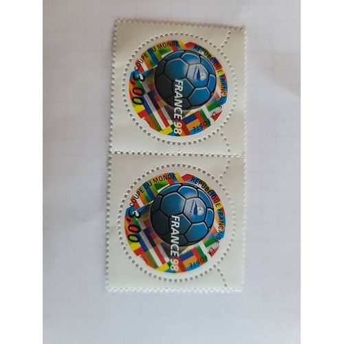 Timbre  France 98 Football /
