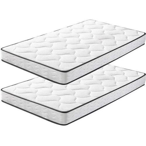 Lot De 2 Matelas 90x200cm - Frixovel Matelas Memoire De Forme - Luxe Matelas Ergonomique - Épaisseur 15cm