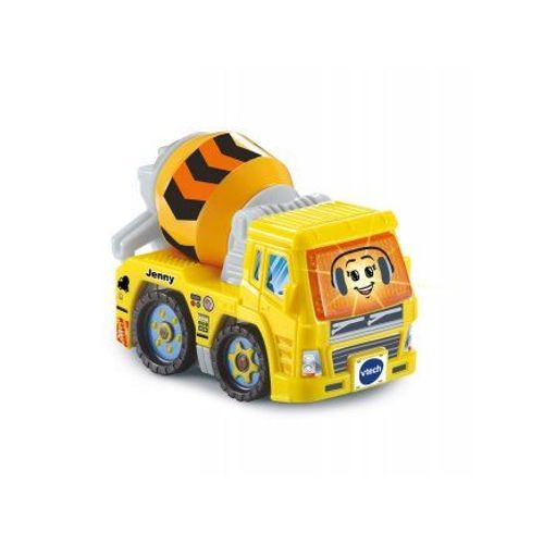 Tut Tut Jenny Camion Toupie Beton, Version Fr - Vehicule Interactif Chantier, Betonniere - Bolides Serie Pro - Set Voiture Et Carte