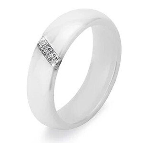 Bagues En Céramique Pour Femmes,6mm,Classiques,Noir Blanc,Pierre Indienne Lisse,Bijoux En Cristal,Mode Mariage,Bague De Fiançailles,2020