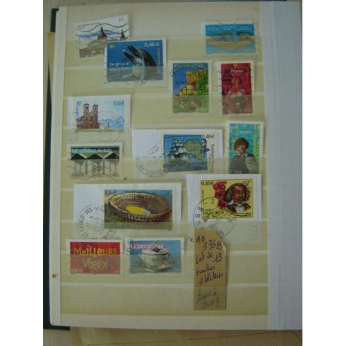 Ad 333 B // Lot De 13 Timbres Oblitérés France De 2001/2002/2003/2004