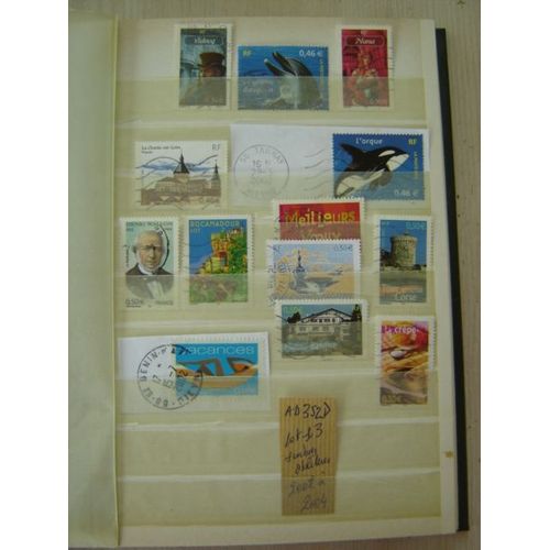 Ad 352 D // Lot De 13 Timbres Oblitérés France De 2002/2003/2004
