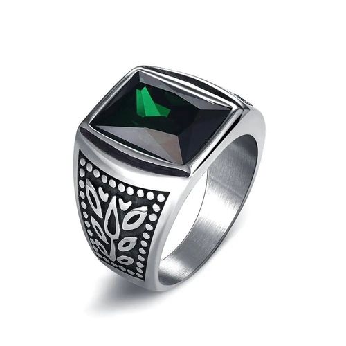 Bague Punk Rock Lisse En Acier Inoxydable 316l,Chevalière Pour Homme,Bijoux De Fête Hip Hop,Anneau De Mariage Pour Homme