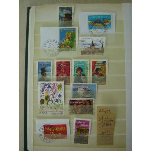 Ad 353 // Lot De 13 Timbres Oblitérés France De 2002/2003/2004