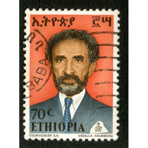 Timbre Oblitéré Ethiopia, 70 C, Courvoisier, Vassula Holmberg