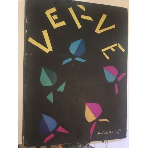 Verve Revue Artistique Et  Littéraire,N°8.Cover By Matisse,Litho Bonnart .Sept Nov 1940.