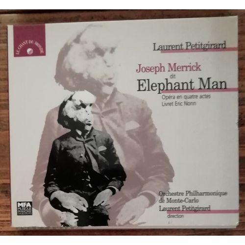 Laurent Petitgirard Cd John Merrick Dit Elephant Man Orchestre Monte Carlo